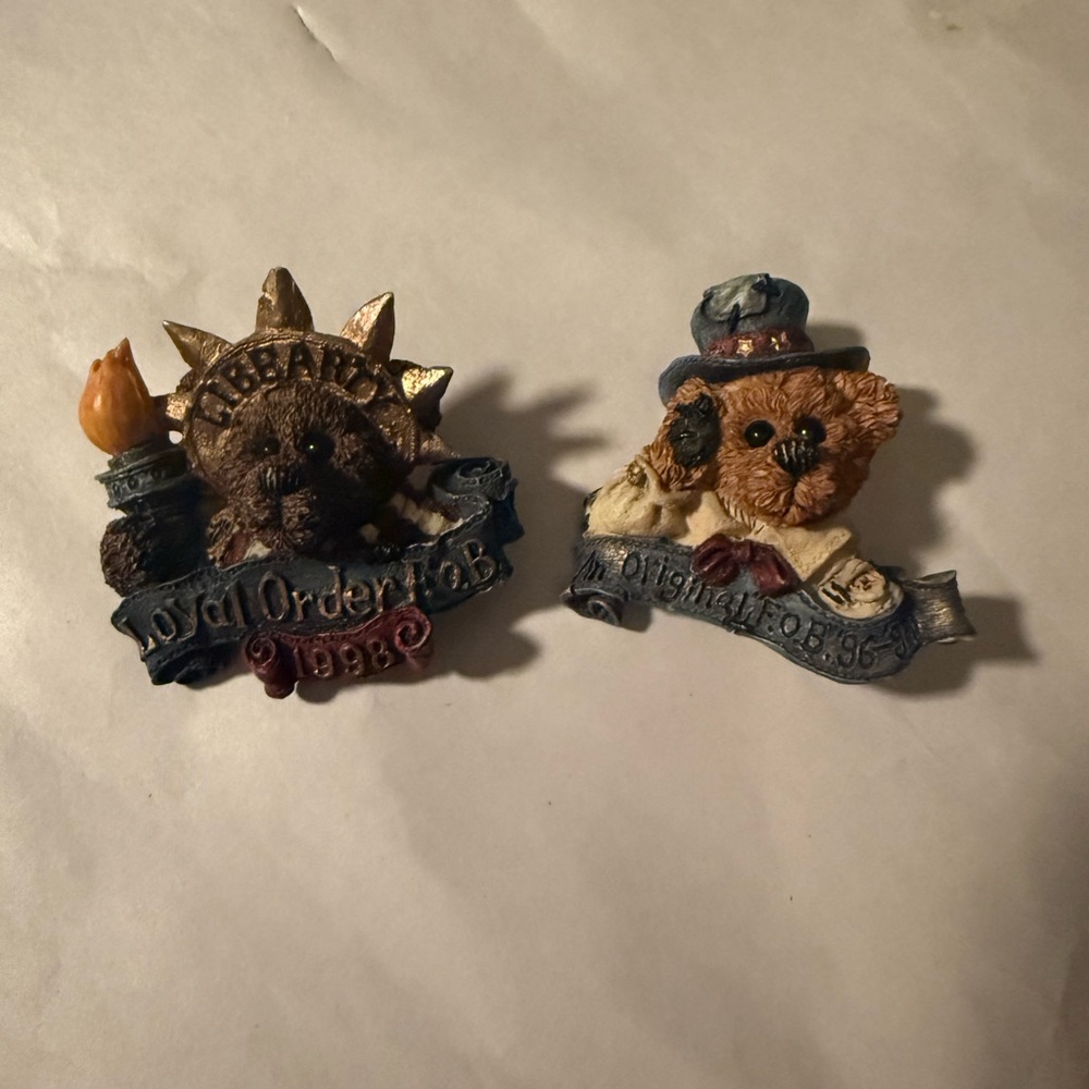Vintage Boyd's Bears "Bearwear Collection" Brooches/Pins 1995 USA Theme Pieces